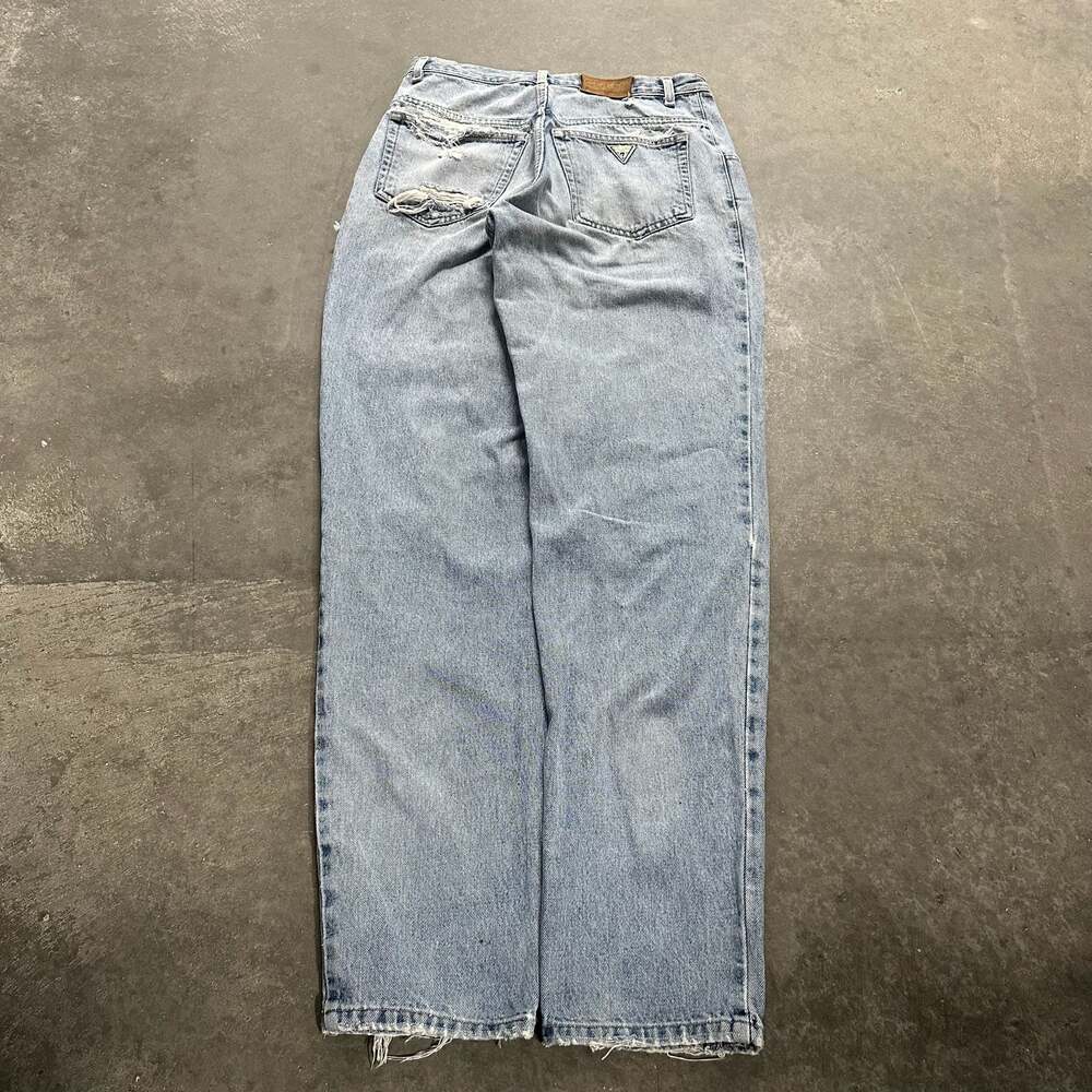 Vintage Guess Jeans High-Rise Distressed Denim Jeans Size 29
